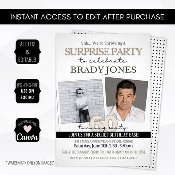 surprise birthday party ideas for him